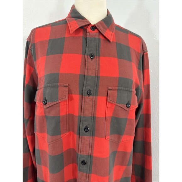 J Crew Shirt Mens Medium Farrell Plaid Flannel Outdoor ASO Adams Chicago PD - Picture 2 of 10